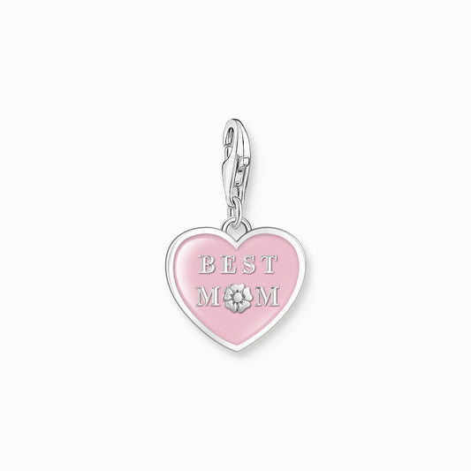 Thomas Sabo Charm corazón rosa con Best Mom 2021-007-9