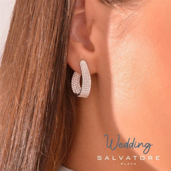 Salvatore Plata pendientes mujer 54917