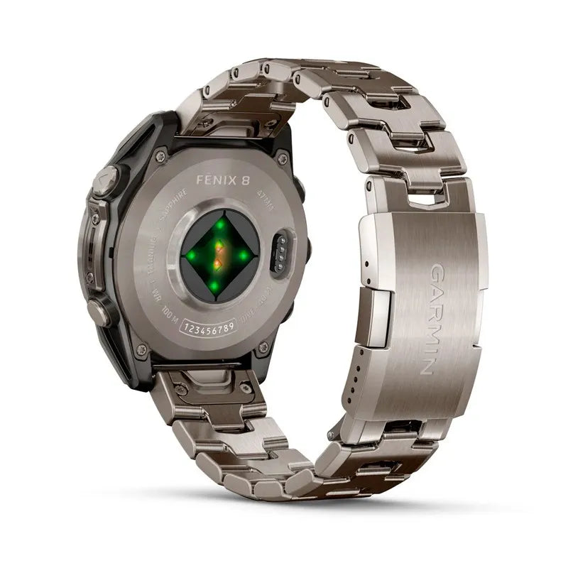 Garmin Reloj para hombre FENIX 8 47mm Premium Amoled Titanio con Pulsera de titanio con aberturas de ventilación  ref: 010-02904-40